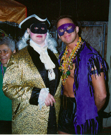 Masked Revelers at Mardis Gras 96